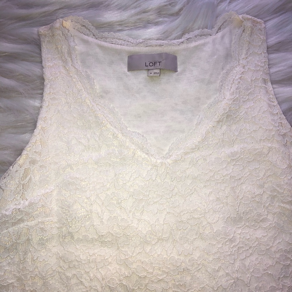 Ann Taylor LOFT lace tank!. - Picture 3 of 5